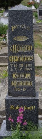 Mathias Michael 1898-1969 Herbert Julie 1901-1989 Grabstein